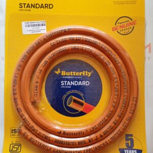 Butterfly Steel Wire Reinforced With ISI Certified LPG Hose Pipe  (1.5 m)