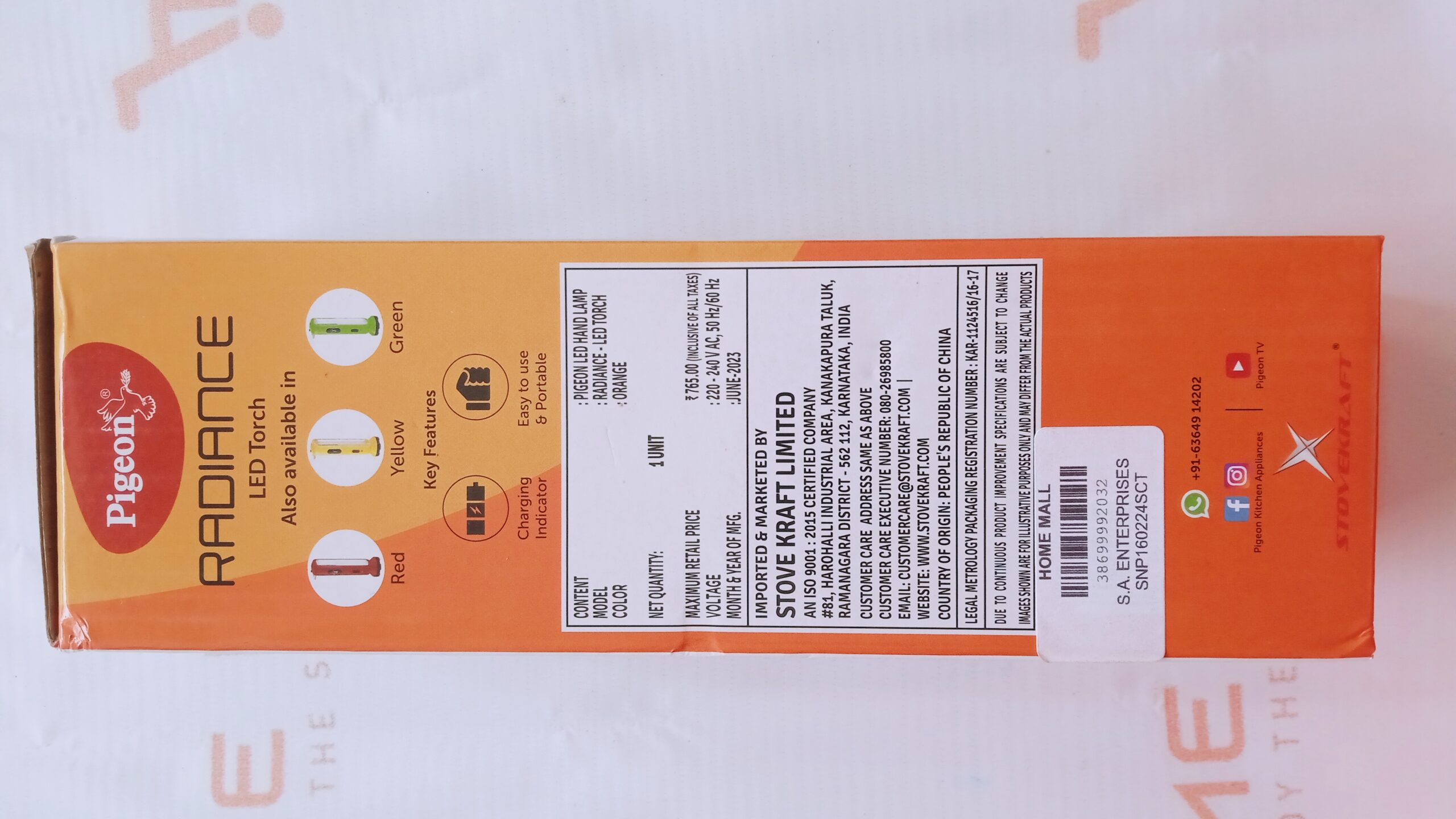 Pigeon by Stovekraft Radiance Emergency Lamp - Image 3