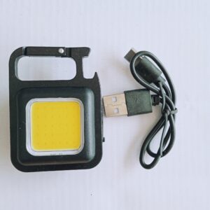 COB Small Flashlights, 800Lumens Rechargeable Keychain Mini Flashlight 4 Light