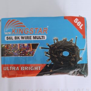 kingstar MULTI COLOUR SERIEL LIGHT 56L  BLACK WIRE PROGRAMMED